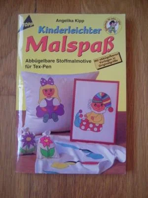 Cover des Bastelbuchs Kinderleichter Malspaß von Angelika Kipp