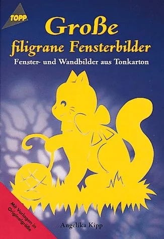 Cover des Bastelbuchs Große filigrane Fensterbilder von Angelika Kipp