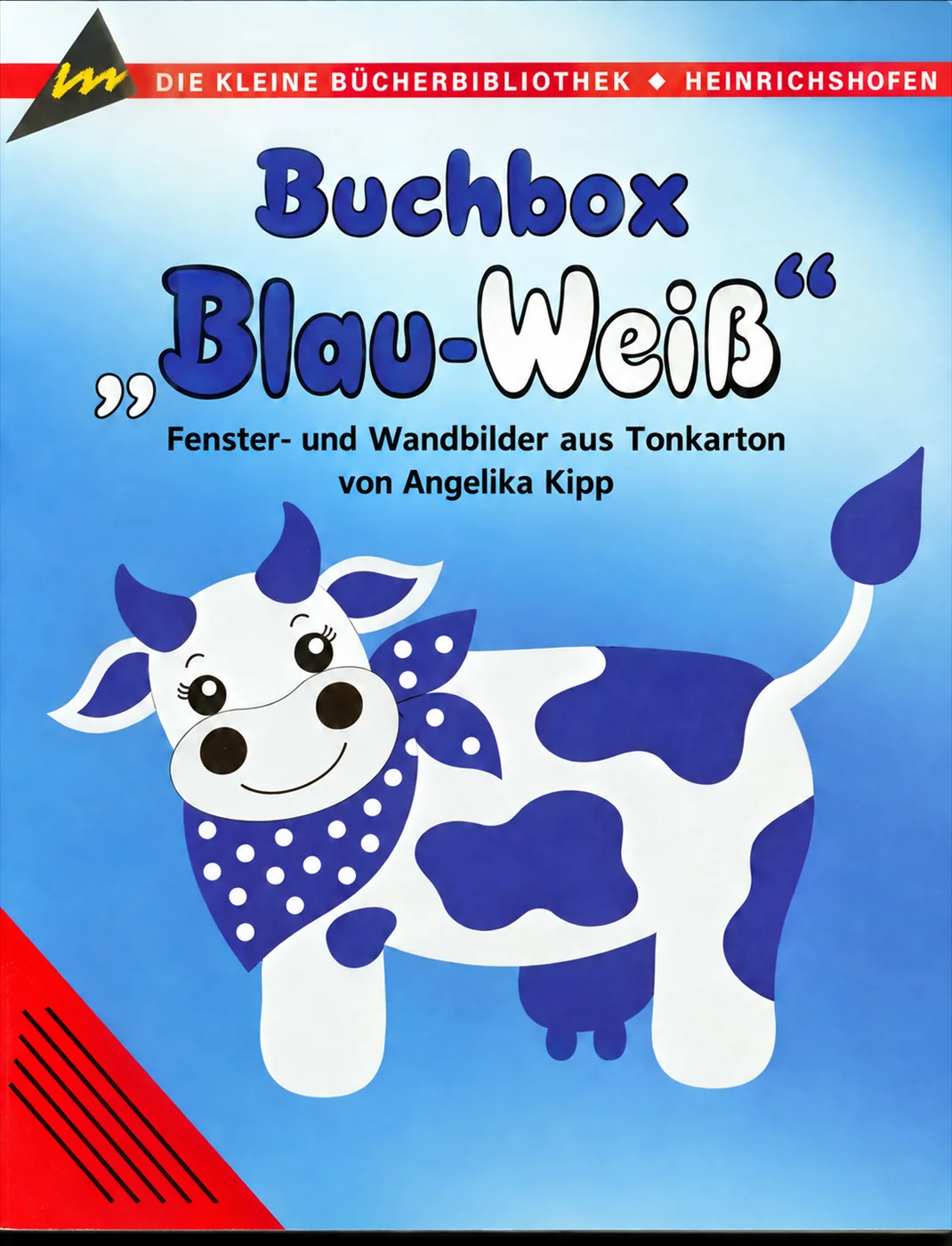 Cover des Bastelbuchs Blau-Weiß von Angelika Kipp