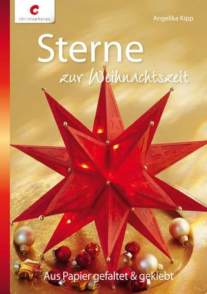 Cover des Bastelbuchs Sterne zur Weihnachtszeit von Angelika Kipp